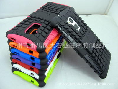 手機(jī)保護(hù)套-廠家直銷 HTC ONE max T6 TPU+PC 支架套 雙色二.
